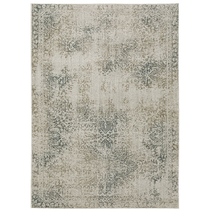 StyleHaven Archer Vintage Ornate Area Rug, Grey, 10X13 Ft