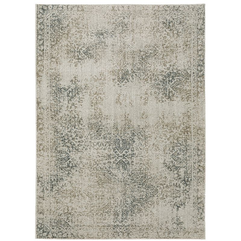 StyleHaven Archer Vintage Ornate Area Rug, Grey, 8X11 Ft