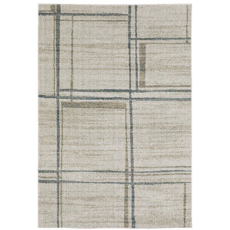 StyleHaven Archer Distressed Geometric Area Rug, Grey, 8X11 Ft