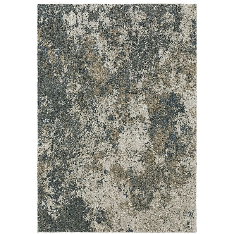 StyleHaven Archer Distressed Abstract Area Rug, Blue, 10X13 Ft