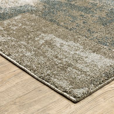 StyleHaven Archer Distressed Abstract Square Area Rug