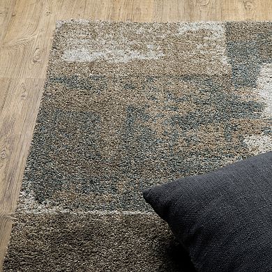 StyleHaven Archer Distressed Abstract Square Area Rug