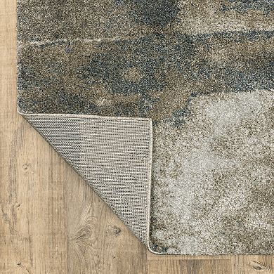 StyleHaven Archer Distressed Abstract Square Area Rug