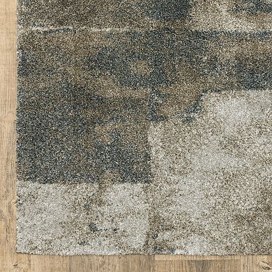 StyleHaven Archer Distressed Abstract Square Area Rug