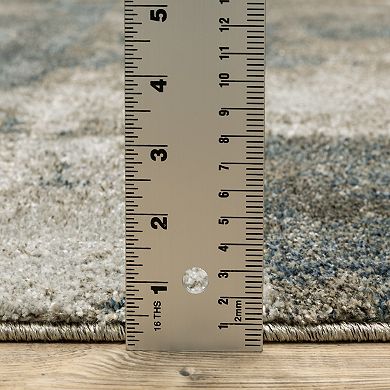 StyleHaven Archer Distressed Abstract Square Area Rug