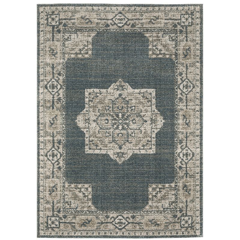 StyleHaven Archer Star Medallion Area Rug, Blue, 10X13 Ft