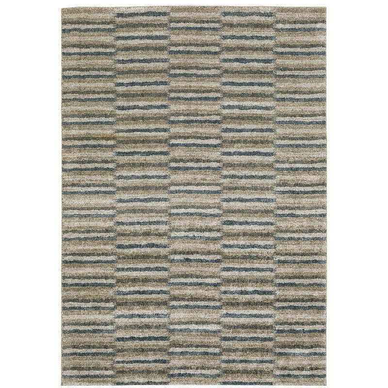 StyleHaven Archer Multi Striped Area Rug, Blue, 10X13 Ft