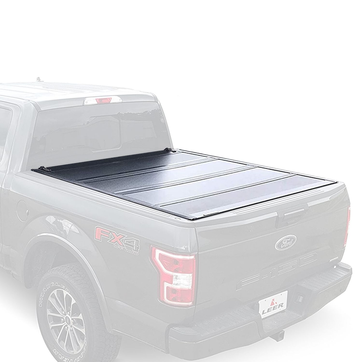 LEER HF650M Hard Quad Folding Tonneau Cover For 2019+ Ford Ranger W/ 5 ...