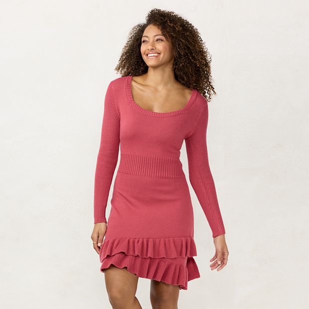 Sweater dresses at clearance kohls