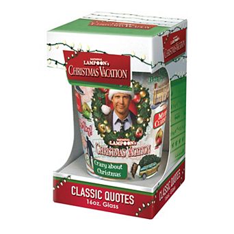 ICUP National Lampoon's Christmas Vacation Classic Quotes 16-oz. Glass
