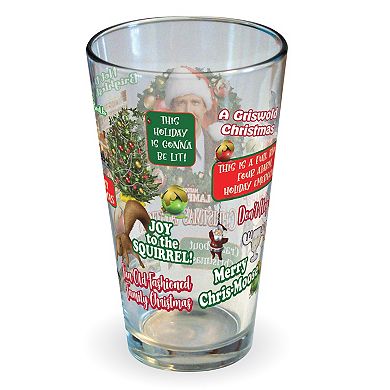 ICUP National Lampoon's Christmas Vacation Classic Quotes 16-oz. Glass
