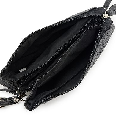 Stone & Co. Paisley Trifecta Leather Crossbody Bag