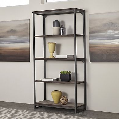homestyles Barnside Metro Five 4-Shelf Bookcase
