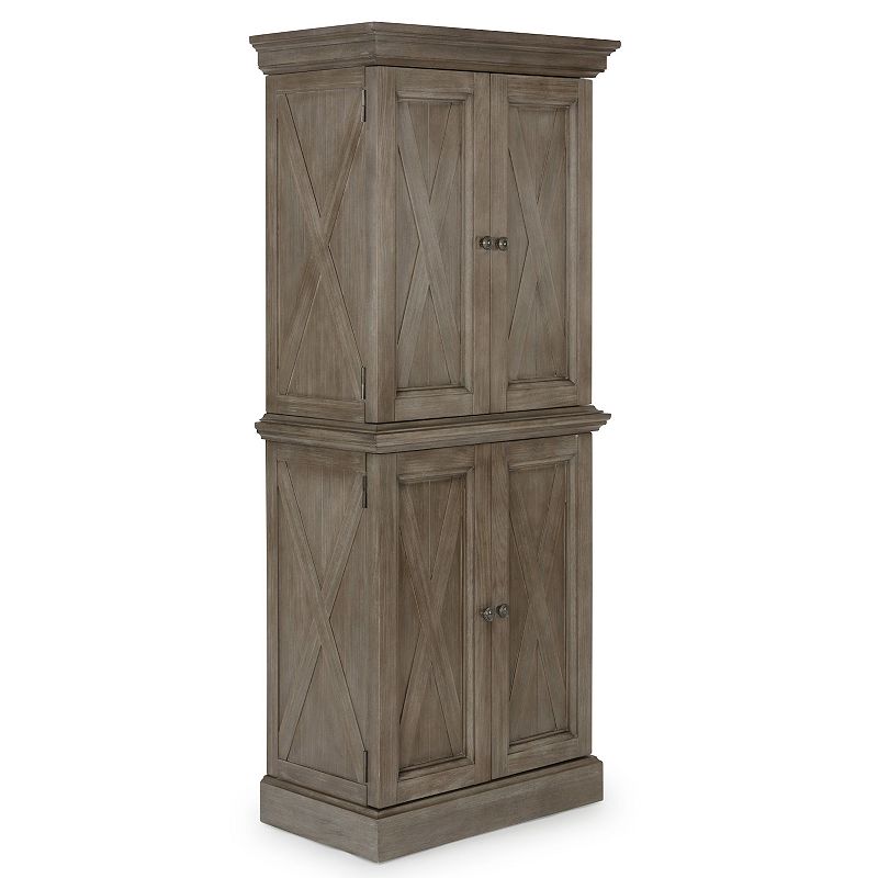 homestyles Mountain Lodge Four-Door Pantry, Grey