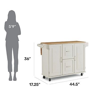 homestyles Dolly Madison Large Kitchen Cart