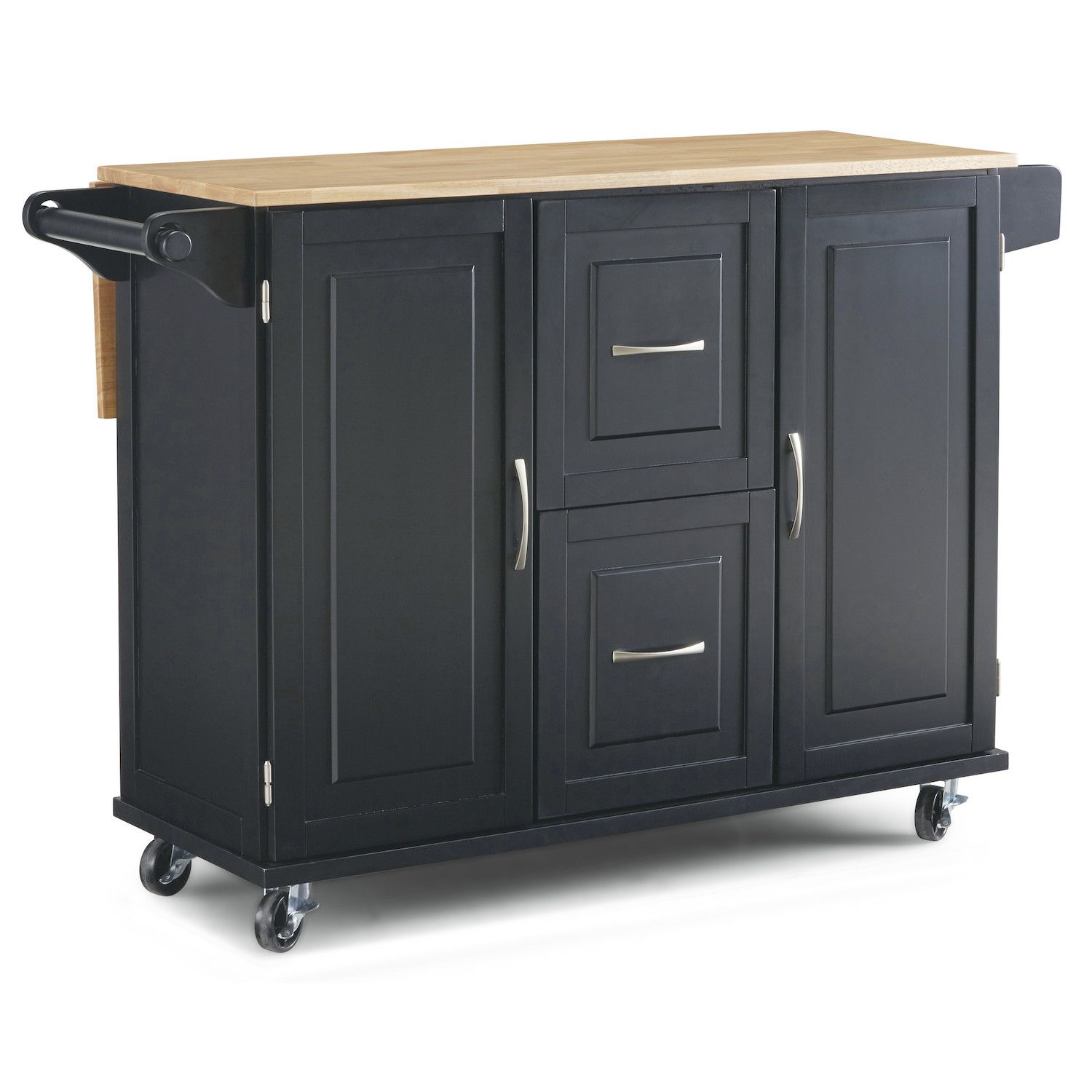 Homestyles Dolly Madison Large Kitchen Cart   5790792 Black