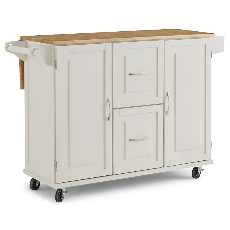 60029918 homestyles Dolly Madison Large Kitchen Cart, White sku 60029918
