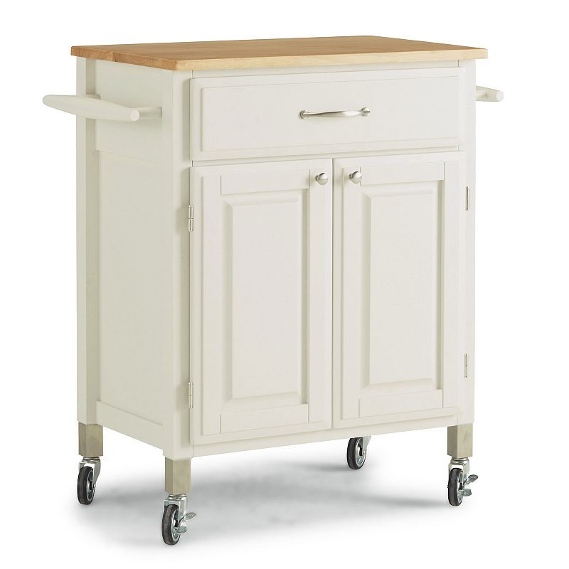 homestyles Dolly Madison Small Kitchen Cart, White