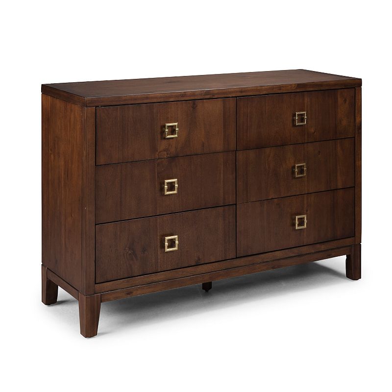 homestyles Bungalow 6-Drawer Dresser, Brown