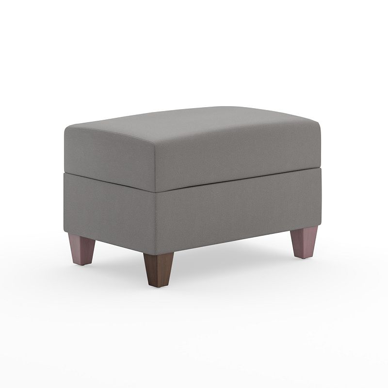 homestyles Dylan Upholstered Ottoman, Grey