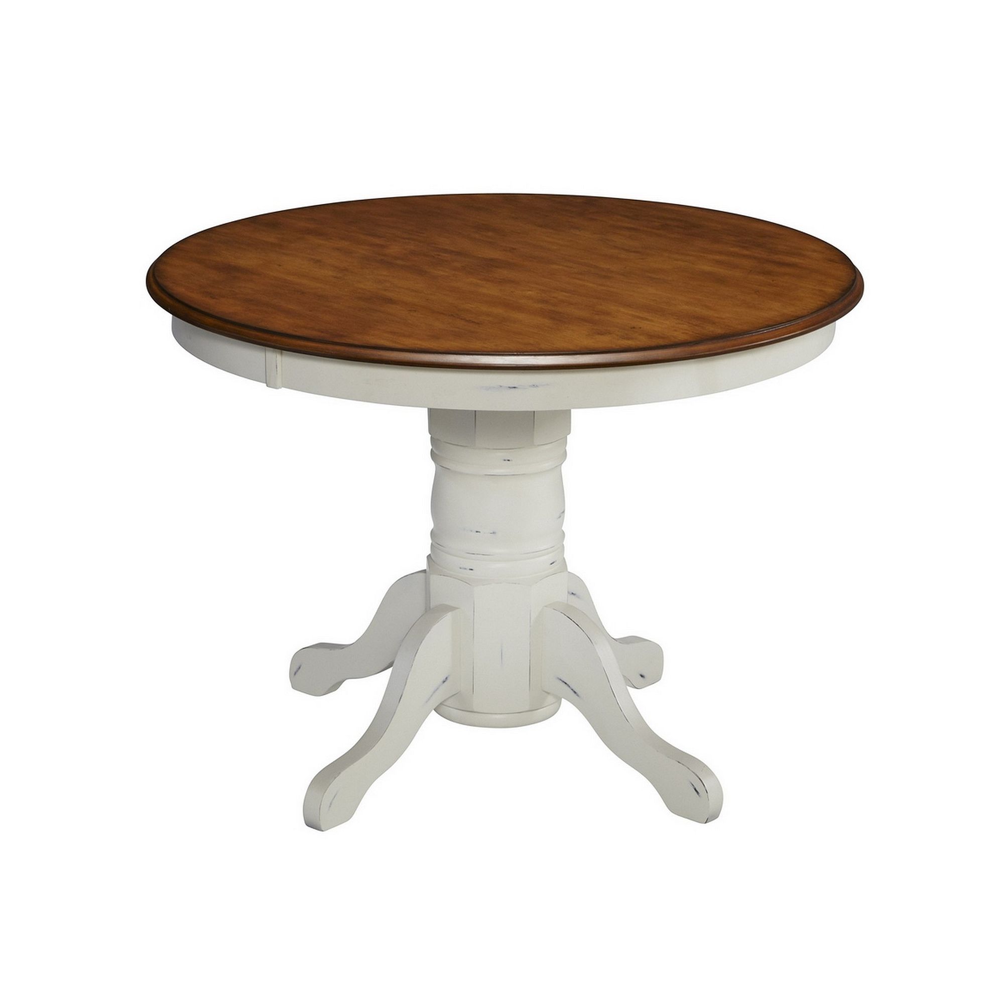 homestyles French Countryside Two-Tone Dining Table, Off White