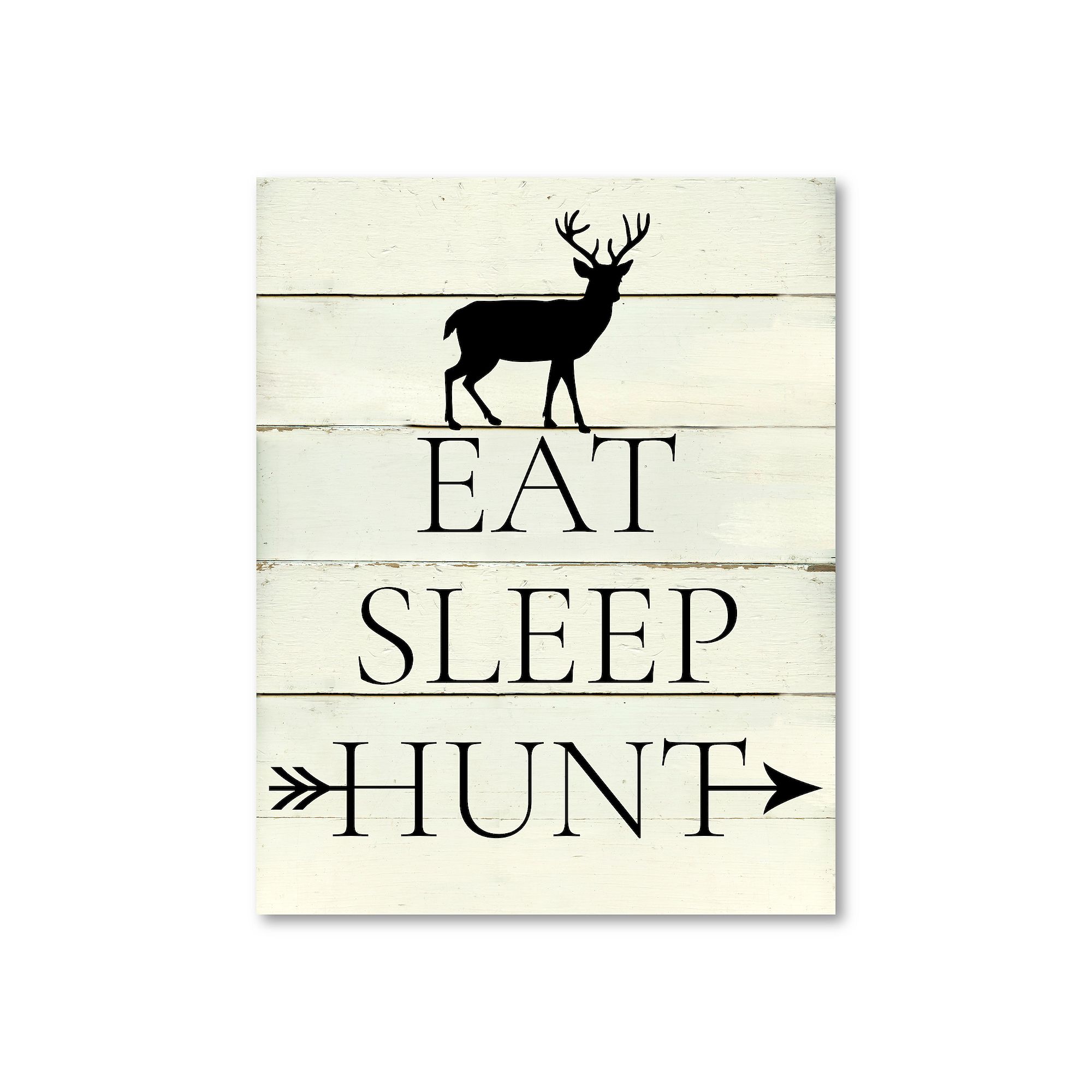 COURTSIDE MARKET Eat Sleep Hunt Board Sign, Multi Color