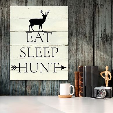 COURTSIDE MARKET Eat Sleep Hunt Board Sign