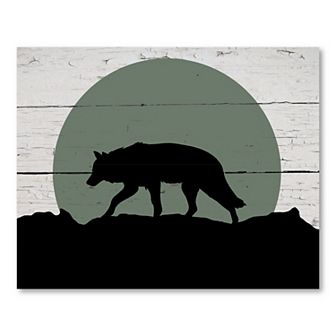 COURTSIDE MARKET Wolf Board Sign