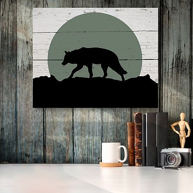 COURTSIDE MARKET Graphic Wolf Board Sign
