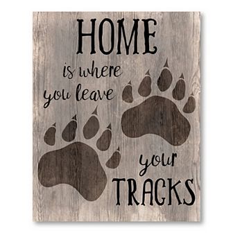 COURTSIDE MARKET Leave Your Tracks Board Sign