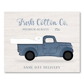 COURTSIDE MARKET Fresh Cotton Board Sign