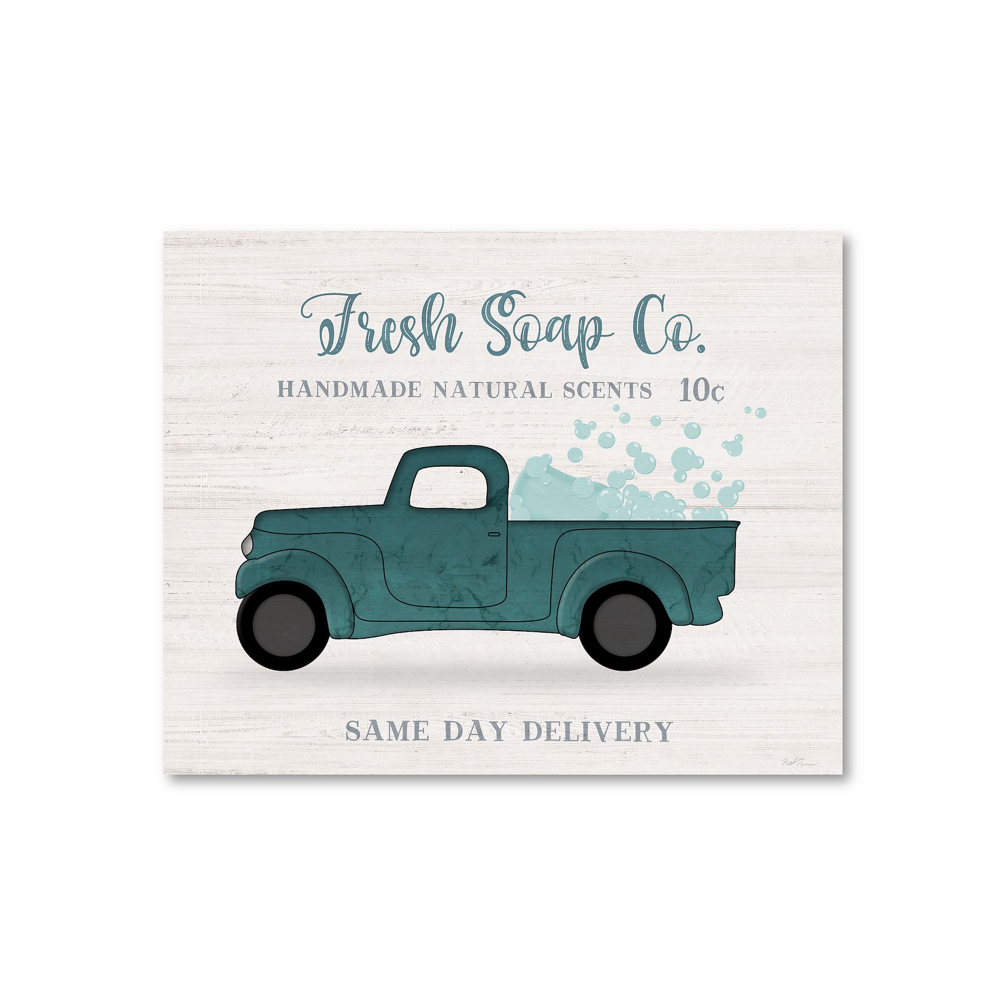 COURTSIDE MARKET Fresh Soap Board Sign, Multi Color