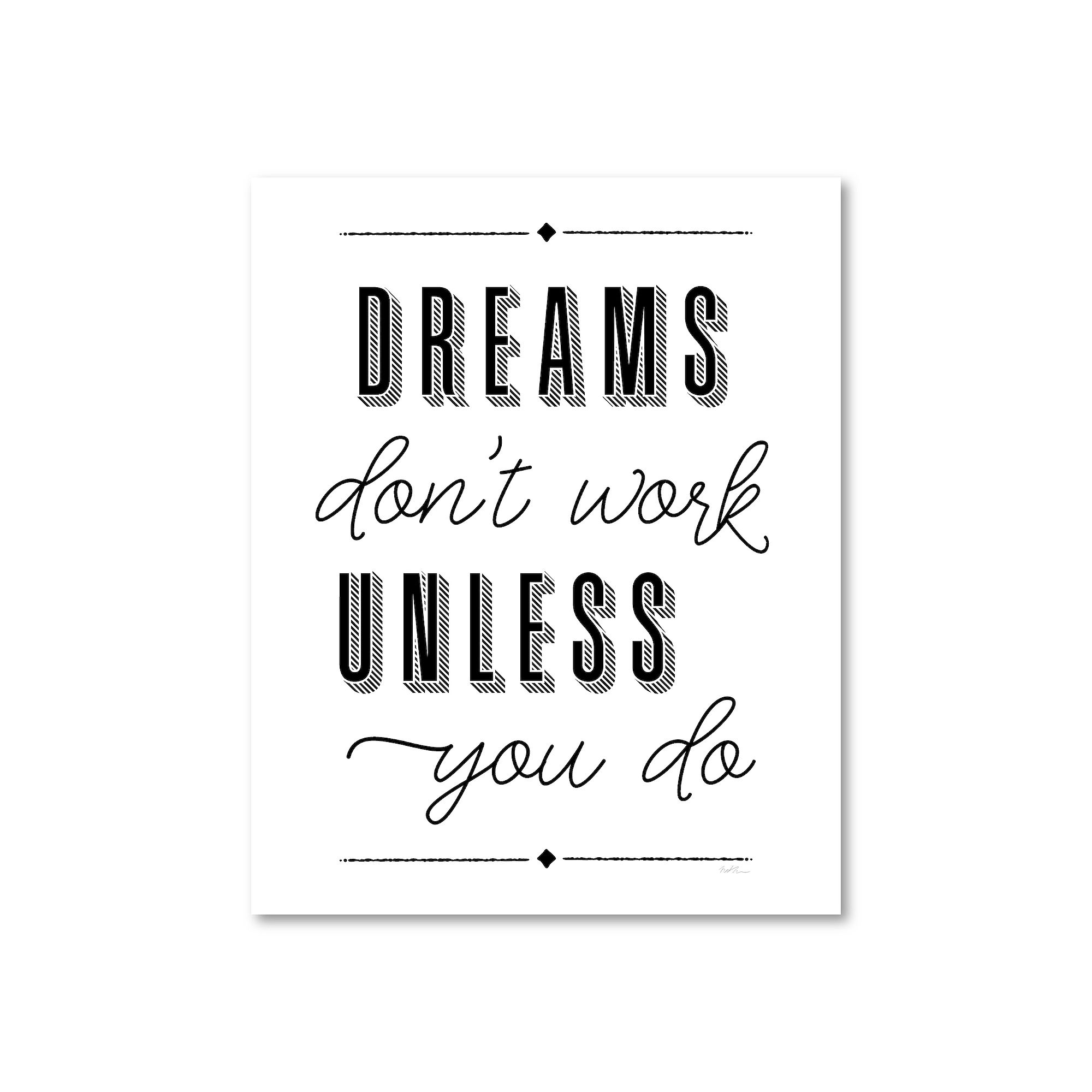 BRD-TS796-16X20 COURTSIDE MARKET Dreams Board Sign, Multi Color sku BRD-TS796-16X20