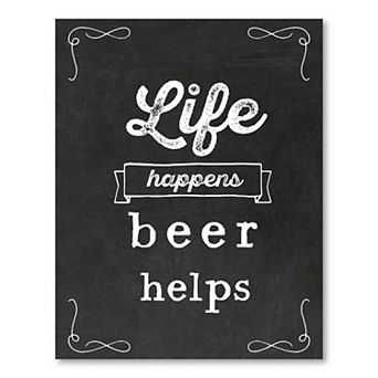 COURTSIDE MARKET Beer Helps Board Sign