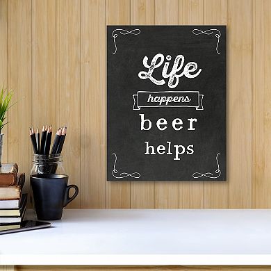 COURTSIDE MARKET Beer Helps Board Sign