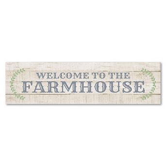 COURTSIDE MARKET Welcome Farmhouse Board Panel