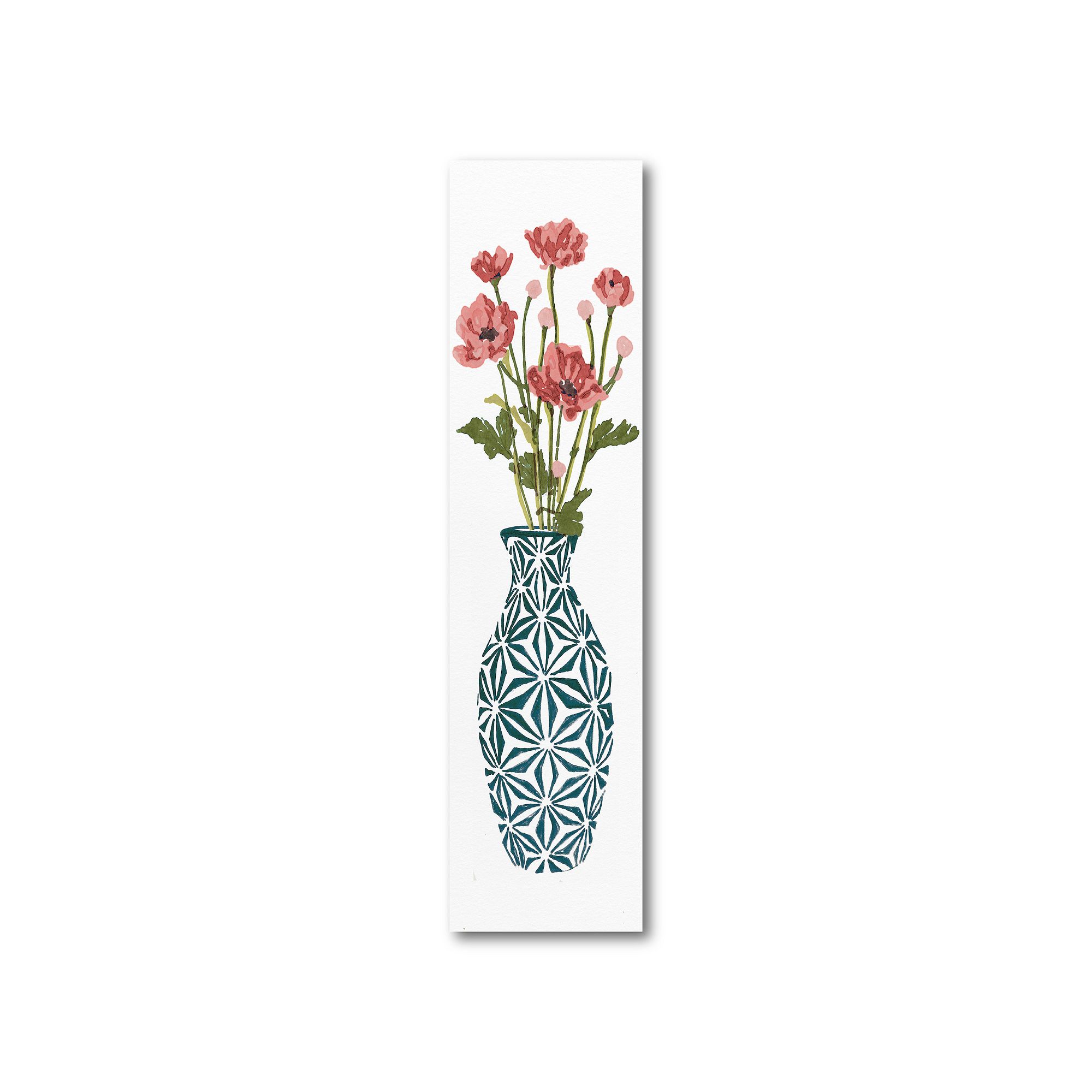 COURTSIDE MARKET Tile Vase Bouquet I Board Panel, Multi Color