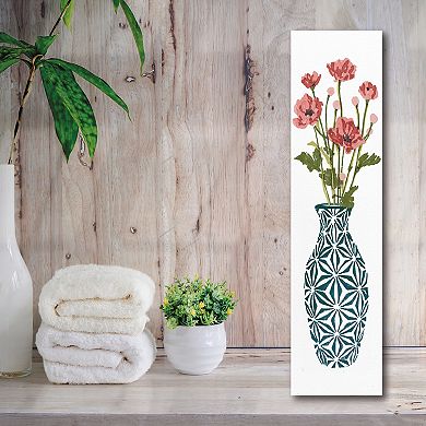 COURTSIDE MARKET Tile Vase Bouquet I Board Panel