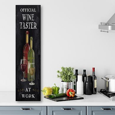 COURTSIDE MARKET Wine Taster At Work Board Panel