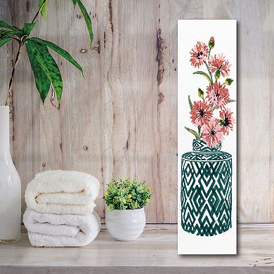 COURTSIDE MARKET Tile Vase Bouquet I Board Panel