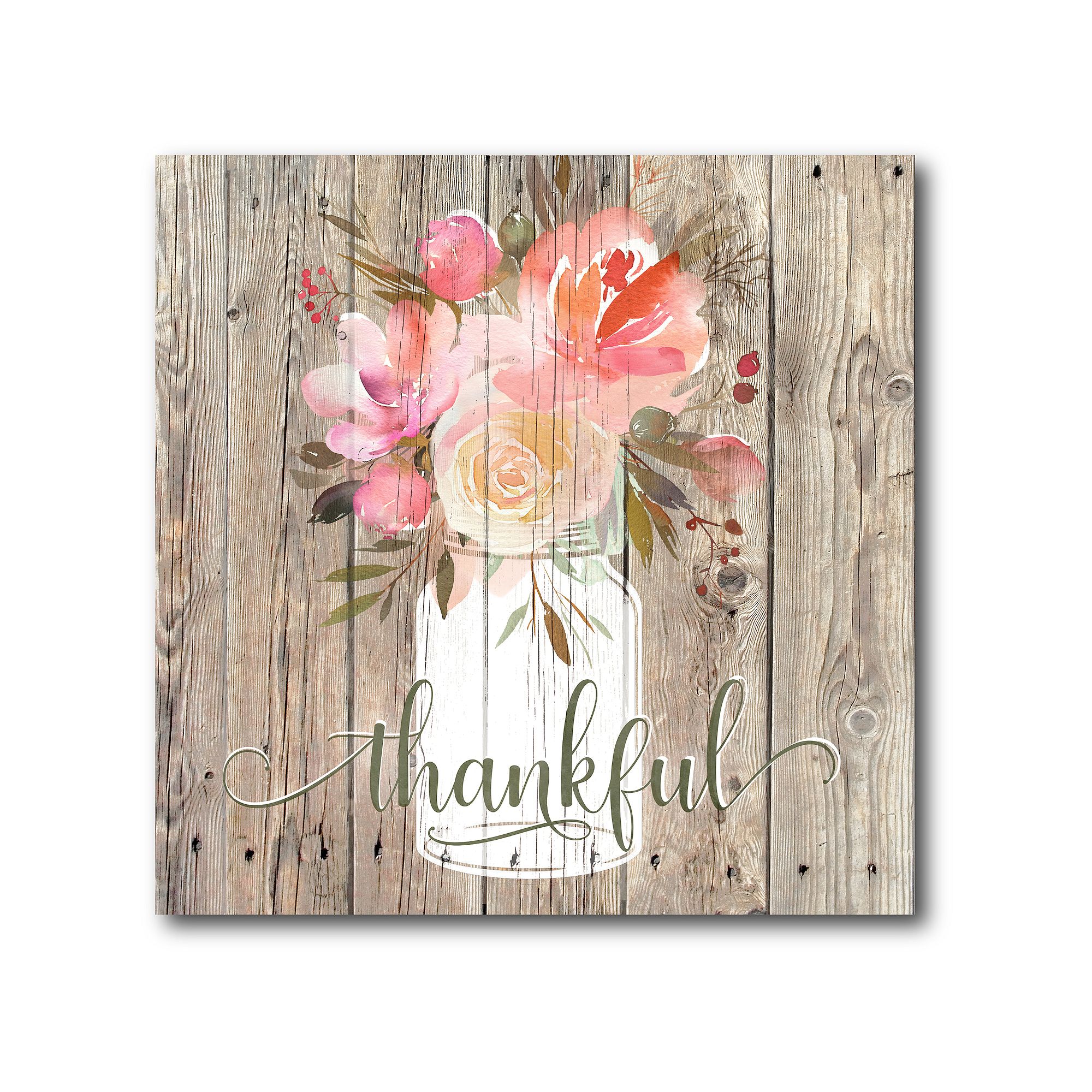 COURTSIDE MARKET Thankful Board Sign, Multi Color