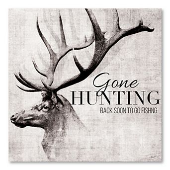 COURTSIDE MARKET Gone Hunting Board Sign