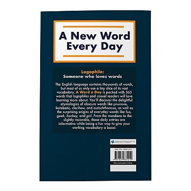 A Word A Day: A Daily Dictionary of New and Unusual Words Book