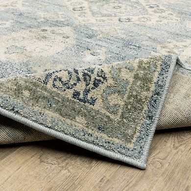 StyleHaven Bassel Bordered Medallion Area Rug