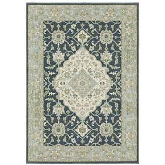 StyleHaven Bassel Large Border with Center Medallion Area Rug