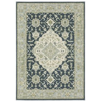 StyleHaven Bassel Large Border with Center Medallion Area Rug