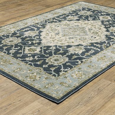 StyleHaven Bassel Large Border with Center Medallion Area Rug