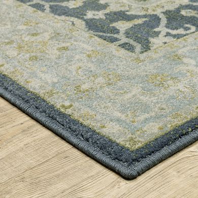 StyleHaven Bassel Large Border with Center Medallion Area Rug