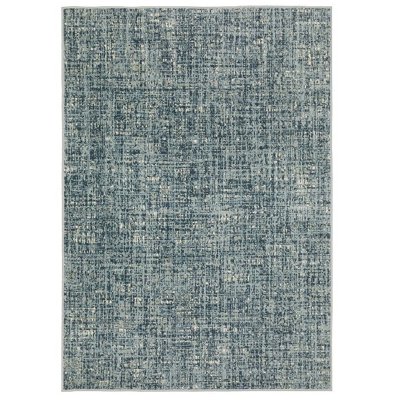 StyleHaven Bassel Etched Striped Area Rug, Blue, 5X7 Ft
