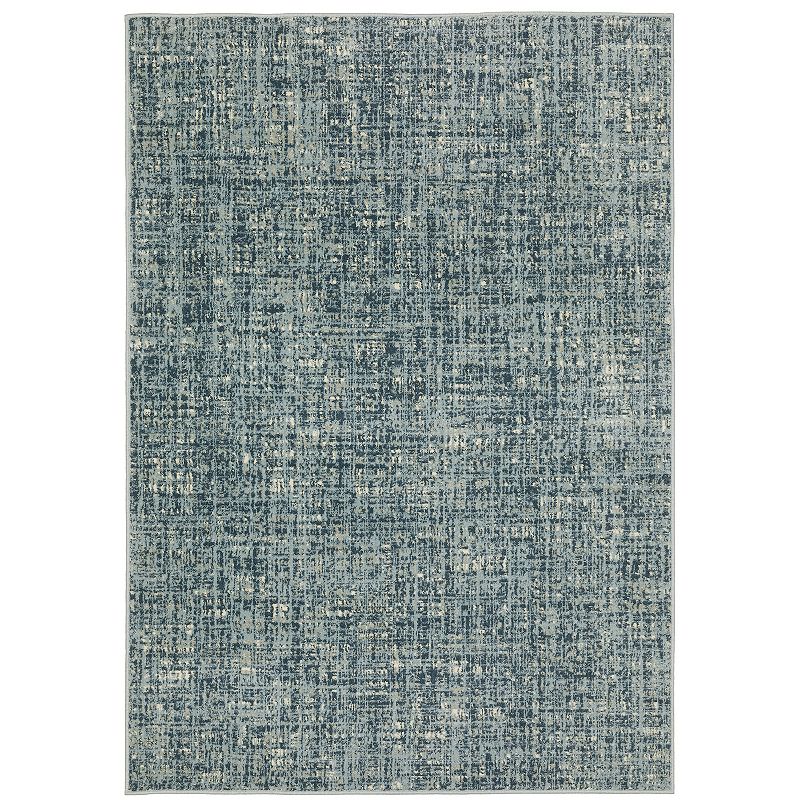 StyleHaven Bassel Etched Striped Area Rug, Blue, 10X13 Ft